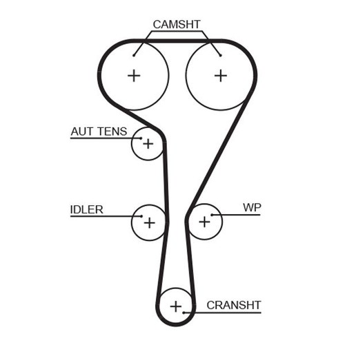 5550xs timing belt - timing, fits